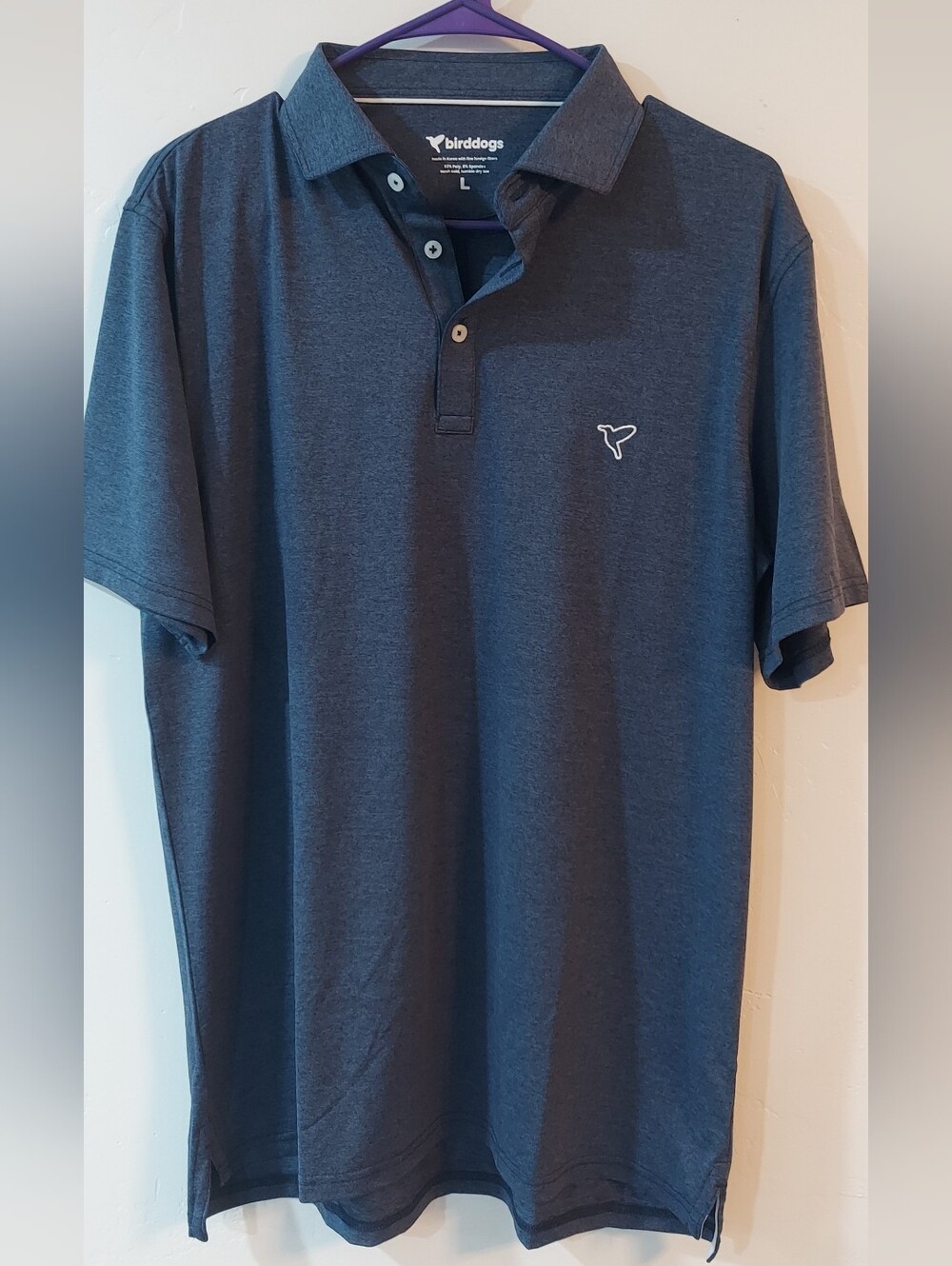 Birddogs Men's Blue Polo Shirt Size Large